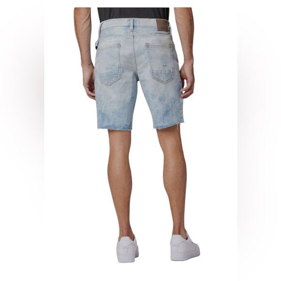 Hudson Blinder Men’s Slim Fit Distressed Light Wash Shorts Size 38 - Picture 3 of 8